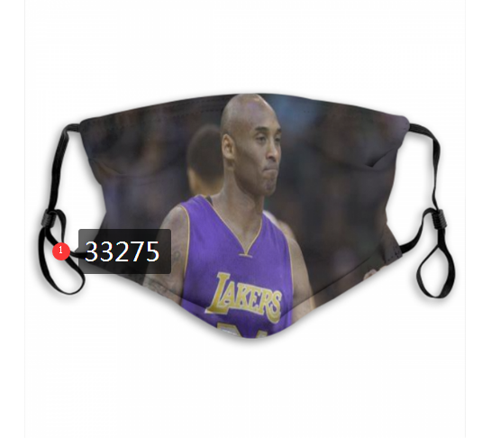 2021 NBA Los Angeles Lakers #24 kobe bryant 33275 Dust mask with filter->nba dust mask->Sports Accessory